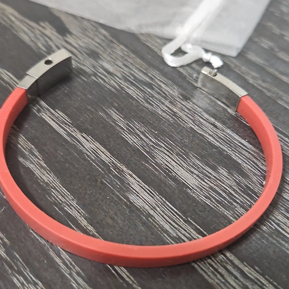 Tous Red Rubber Bracelet